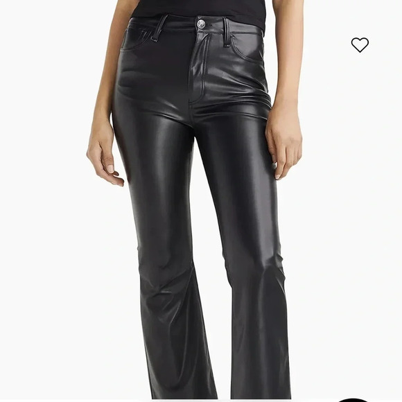Rag & Bone Casey Faux-Leather Flare Pants NWT Size 31/Large - Picture 2 of 5